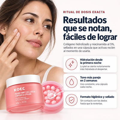 Crema de Colágeno en Cápsulas KOEC™ / Hidratación Profunda